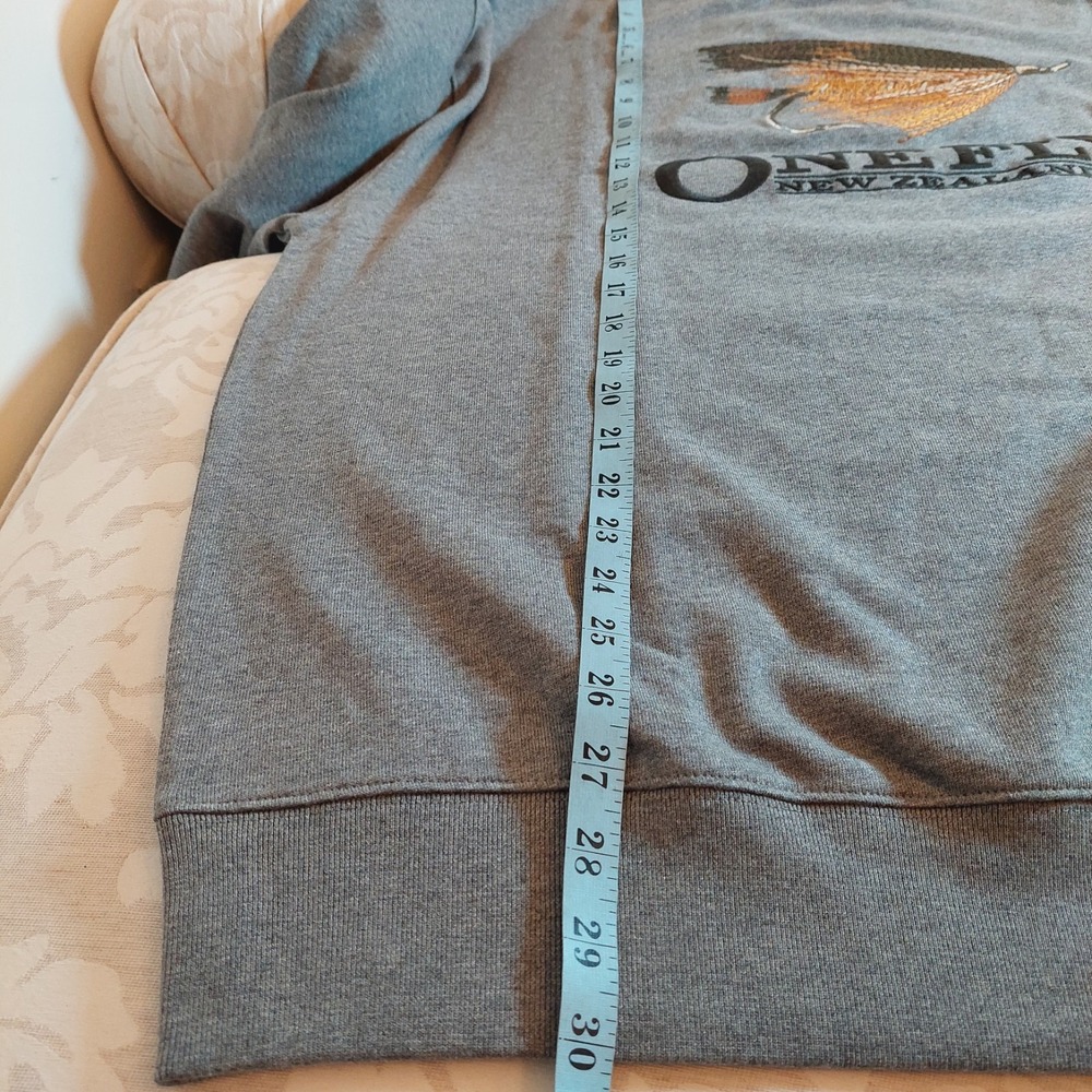 Rodd & Gunn Men's One Fly Fishing LS Crew Sweatshirt Concrete Size XXL $148 NEW! - Picture 6 of 10